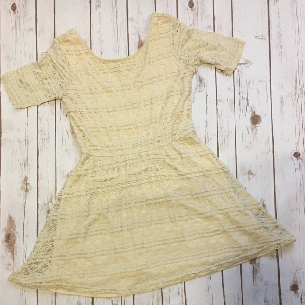 Cream Ruffled Summer Dress